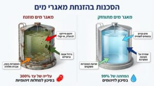 מאגר מים נקי ומתוחזק