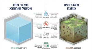 בדיקת מאגר מים בבניין משותף