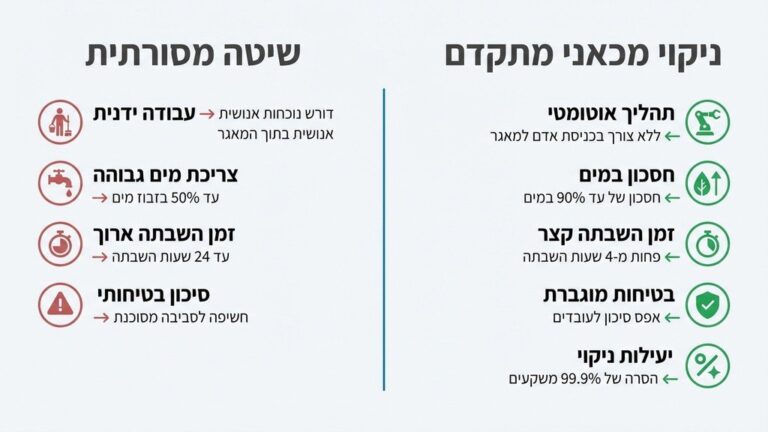 צוות מקצועי מבצע ניקוי מאגר מים תת קרקעי