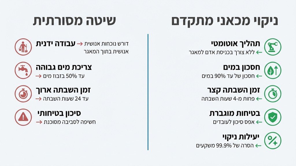 צוות מקצועי מבצע ניקוי מאגר מים תת קרקעי