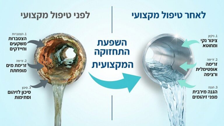 Clean and maintained water pipes