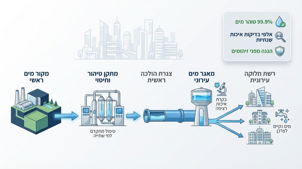מערכת מים עירונית מתקדמת בתל אביב