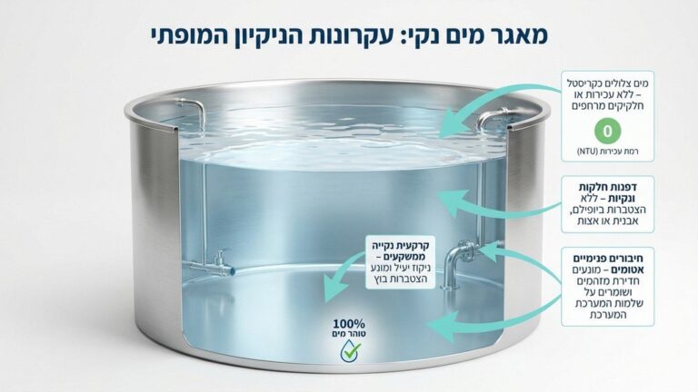 חיטוי מערכות מים בחיפה לשמירה על איכות מי השתייה